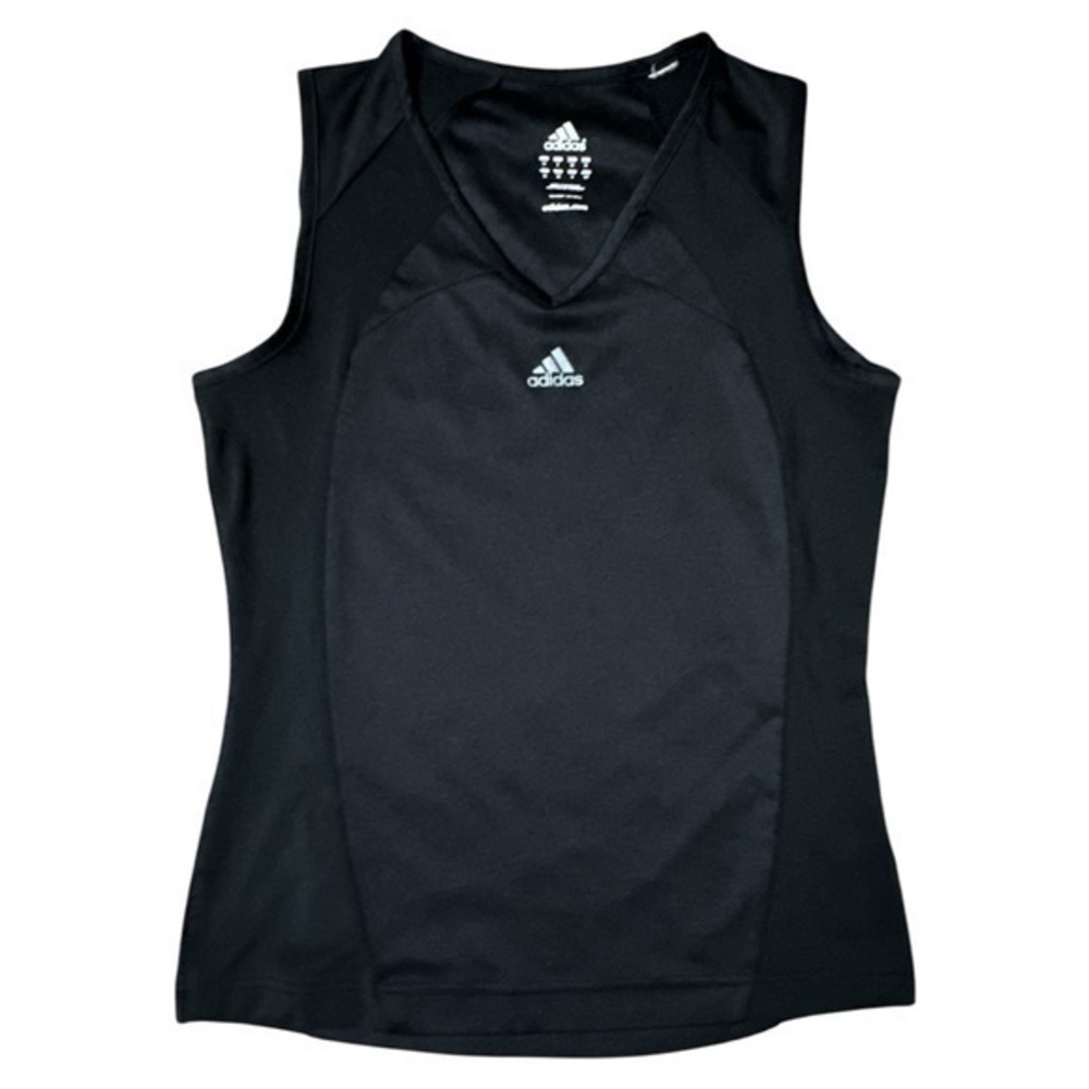Adidas size small tank top, black neck tank top, adidas graphic